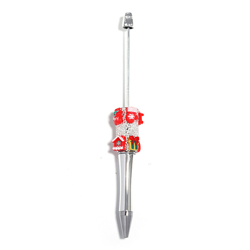 Wholesale 5pcs Christmas Snowflake Handmade Rhinestone Starry Sugar DIY Ballpoint Pen